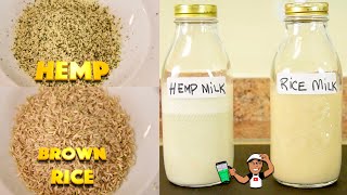 Vitamix Hemp Milk amp Rice Milk NutFree Simple Recipe [upl. by Janna]