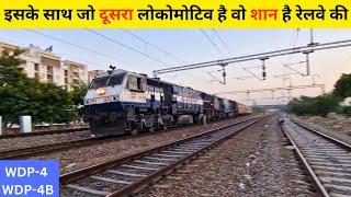 14662 Shalimar Express with wdp4 and wdp4d 40122 celebration loco arriving at jaipur junction [upl. by Wilterdink323]