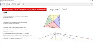 L’equivalenza fra un poligono circoscritto e un triangolo [upl. by Erminna]