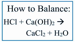 How to Balance Cr  HCl  Cr­Cl2  H2 Chromium  Hydrochloric acid [upl. by Orimisac]