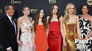 Nicole Kidman and Keith Urban’s teenage daughters stun in rare red carpet appearance [upl. by Domonic729]