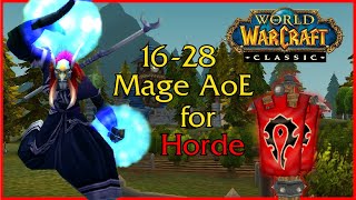 WoW Classic  Frost Mage AoE leveling for Horde  Part 1 [upl. by Dyna]