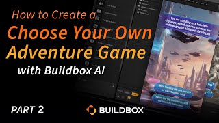 How to Make Your Own Choose Your Own Adventure Mobile Game Part 2  Buildbox AI NoCode Tutorial [upl. by Virgel]