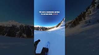 FULL GAS ON A SNOWBOARD😱🚀 wintersports snowboard [upl. by Durkin]