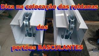 Dica importante para fazer um portão basculante de aluminio [upl. by Ronnie961]