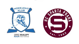 HK KRALUPY vs HC SPARTA PRAHA HOKEJOVÉ LIGOVÉ UTKÁNÍ STARŠÍ ŽÁCI [upl. by Eglantine]