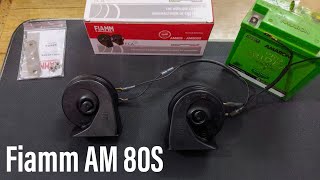 Fiamm AM80 Line Electromagnetic Trumpet Horn Unboxing amp Sound Testing  Worlds Best Car Horn Brand [upl. by Sankey]