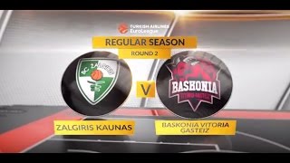 Highlights Zalgiris KaunasBaskonia Vitoria Gasteiz [upl. by Ihcas387]