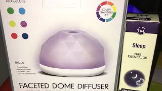 FIVE BELOW ROOM DECOR REVIEW DOME ESSENTIAL OIL DIFFUSER [upl. by Tawsha]