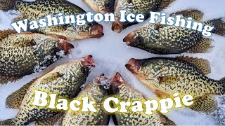 Washington Ice Fishing How to Catch Black Crappie [upl. by Yroffej422]