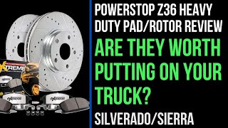 PowerStop Z36 Heavy Duty Brake Pad and Rotor Review [upl. by Atikehs255]