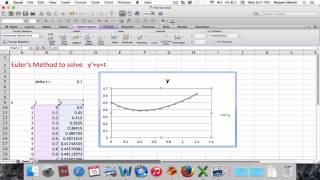 Solving a differential equation using Microsoft Excel [upl. by Irollam]