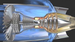 3D Triebwerk mit Schubumkehr Jet Engine Thrust Reverser [upl. by Attezi398]