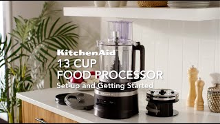 KitchenAid® 13Cup Food Processor with Dicing Kit Getting Started [upl. by Anu974]