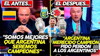 ASÍ COLOMBIANOS MENOSPRECIABAN A ARGENTINA LUEGO QUEDARON BOQUIABIERTOS ¡ARGENTINA CAMPEÓN 2024 [upl. by Robillard]