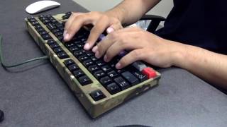 Filco Majestouch 2 Camouflage TKL  MX Brown  Cherry POM  Typing Test [upl. by Mitchiner]