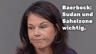 Baerbock Sudan und Sahelzone für Sicherheit 🇩🇪❗️ [upl. by Dlareme]