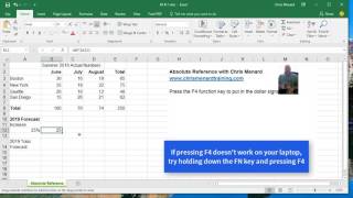 Absolute Reference in Excel by Chris Menard [upl. by Affra]