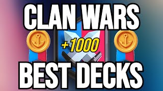 THE 4 BEST CLAN WAR DECKS IN CLASH ROYALE  October 2023 [upl. by Ddal]