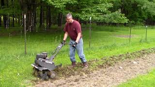 Operating a Front Tine Tiller [upl. by Hceicjow78]