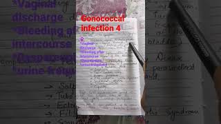 gonococcal infections gonorrhea studyinshorts studynote medicine vlog 70 [upl. by Champagne978]