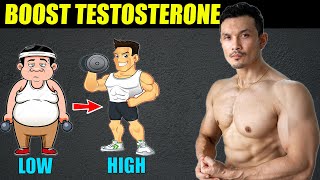 How to BOOST TESTOSTERONE Naturally 3 EASY WAYS works 100 [upl. by Markson]