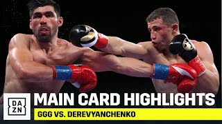 MAIN CARD HIGHLIGHTS  GGG vs Derevyanchenko [upl. by Giacomo]