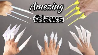 Amezing Claws  How to make paper Claws  Paper Claws  Easy way to make paper claws paperCraft [upl. by Saraiya]