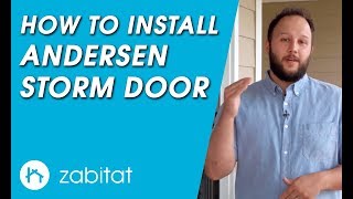 Andersen Storm Door Installation Guide  8 Series  Contemporary Retractable Screen [upl. by Vasya]