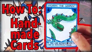 How to Make Trading Cards By Hand 5 minute tutorial [upl. by Dorine488]