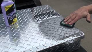 How to Polish Diamond Plate the Easy Way by Hand 2 [upl. by Eerolam748]