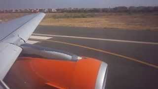 HD Airbus A320 easyJet takeoff from Marrakech Menara Airport [upl. by Michaele]