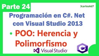 Herencia y Polimorfismo POO 2425 Programación en C Net con Visual Studio 2013 [upl. by Sykleb]