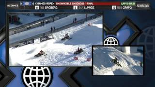 Tucker Hibbert Wins Snowmobile SnoCross Gold [upl. by Nuahsed]