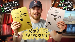 M4 iPad Pro vs iPad 10th Gen Student Review [upl. by Reffotsirk]