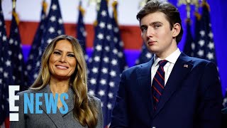 Melania Trump Shares NEW Insight Into Son Barron’s Trump Life at NYU  E News [upl. by Martinez]