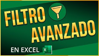 Cómo Trabajar con FILTROS AVANZADOS de EXCEL  Paso a Paso [upl. by Aay]