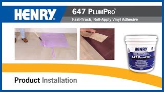 HENRY® 647 PLUMPRO™ FastTrack RollApply Vinyl Adhesive [upl. by Ahseem]