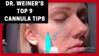 Dr Steven F Weiners Top 9 Tips for Using Cannulas for Fillers [upl. by Eniahs581]