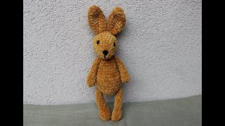 królik na szydełku CZĘŚĆ 1 GŁOWA USZY crochet rabbit PART 1 HEAD EARS [upl. by Severin]