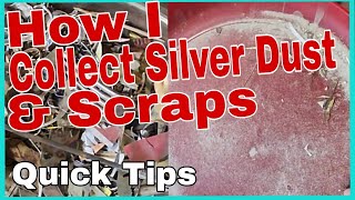 Ep94 How I Collect Silver Saw Dust amp Scraps  No Jewelers Bench  jewelrytutorial [upl. by Oca]