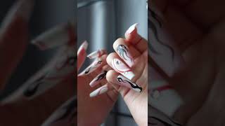 🔥🔥🔥Flame passionnails pressonails naildesignnaildecor nailartnaildeco naildesignsnailtail [upl. by Rennane487]