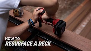 How to Resurface a Wood Deck with Composite Decking [upl. by Aon]