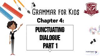 Grammar for Kids Punctuating Dialogue [upl. by Shimberg]