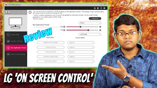 LG On Screen Control OSC Full Review LG Monitor Utility Tool 27GL650F22MP68VQ Hindi [upl. by Anassor]