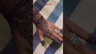 beautiful mehandi design🥰🥰🥰🥰 Agname saiya trending bhojpurimusic song shorts [upl. by Nemlaz]