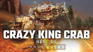 Craziest King Crab  Mechwarrior 5 Mercenaries DLC Heroes of the Inner Sphere Playthrough 29 [upl. by Yevette]