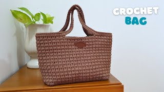 How to Crochet HandBag Step by Step Beginner Friendly  ViVi Berry Crochet [upl. by Leander511]