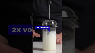 How To Froth Milk with French Press for tasty home cappuccino [upl. by Nus]