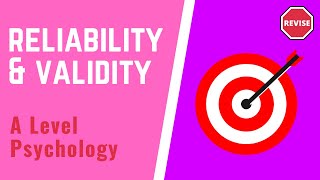 A Level Psychology  Reliability amp Validity [upl. by Ispep10]